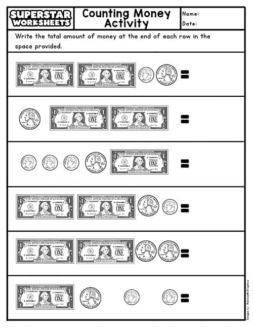 Free Money Worksheet First Grade Download Free Money Worksheet First 
