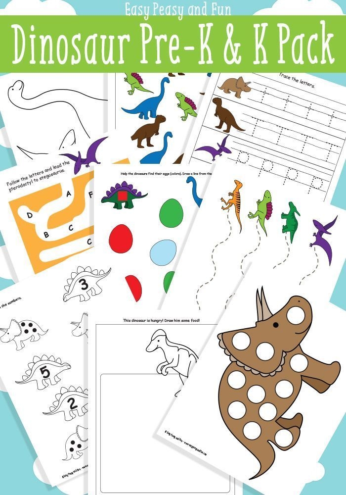 Free Preschool Dinosaur Theme Printables Printable Templates