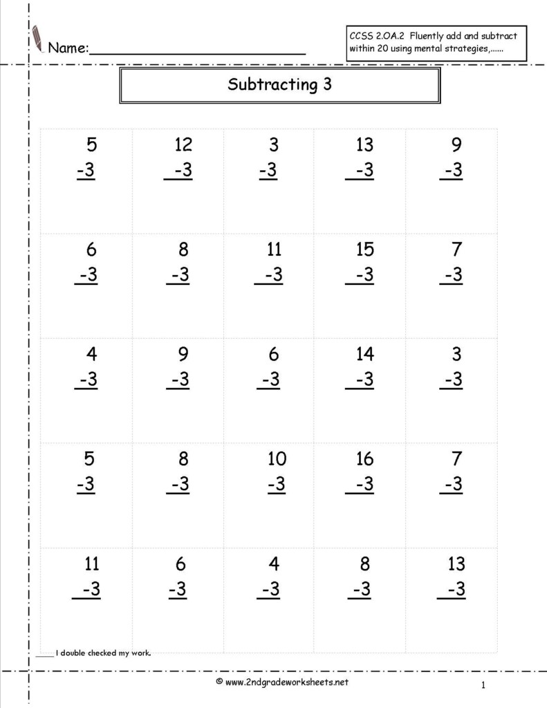 Free Printable 2nd Grade Math Worksheets Printable Worksheets