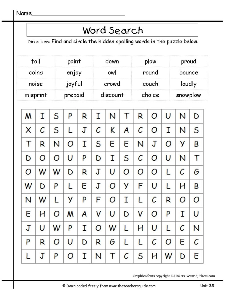 Free Printable 3rd Grade Worksheets Printable Worksheets