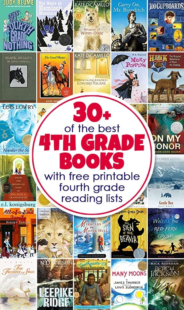 FREE Printable 4th Grade Reading List 4th Grade Reading 4th Grade 