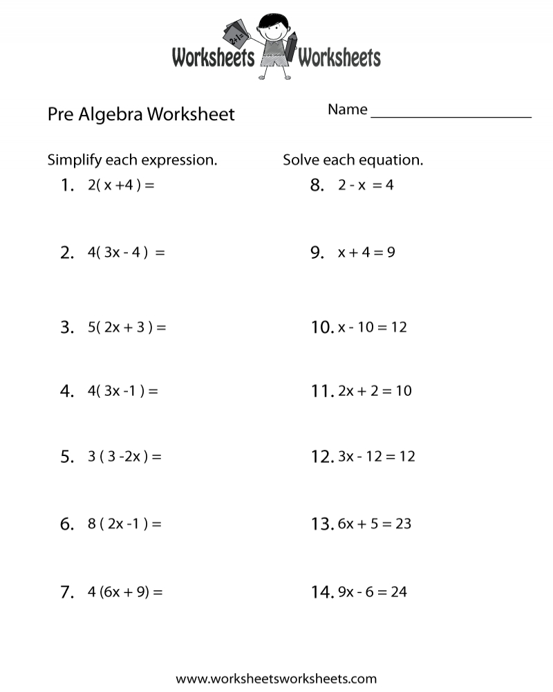 Free Printable 7Th Grade Math Worksheets That Are Rare Math 
