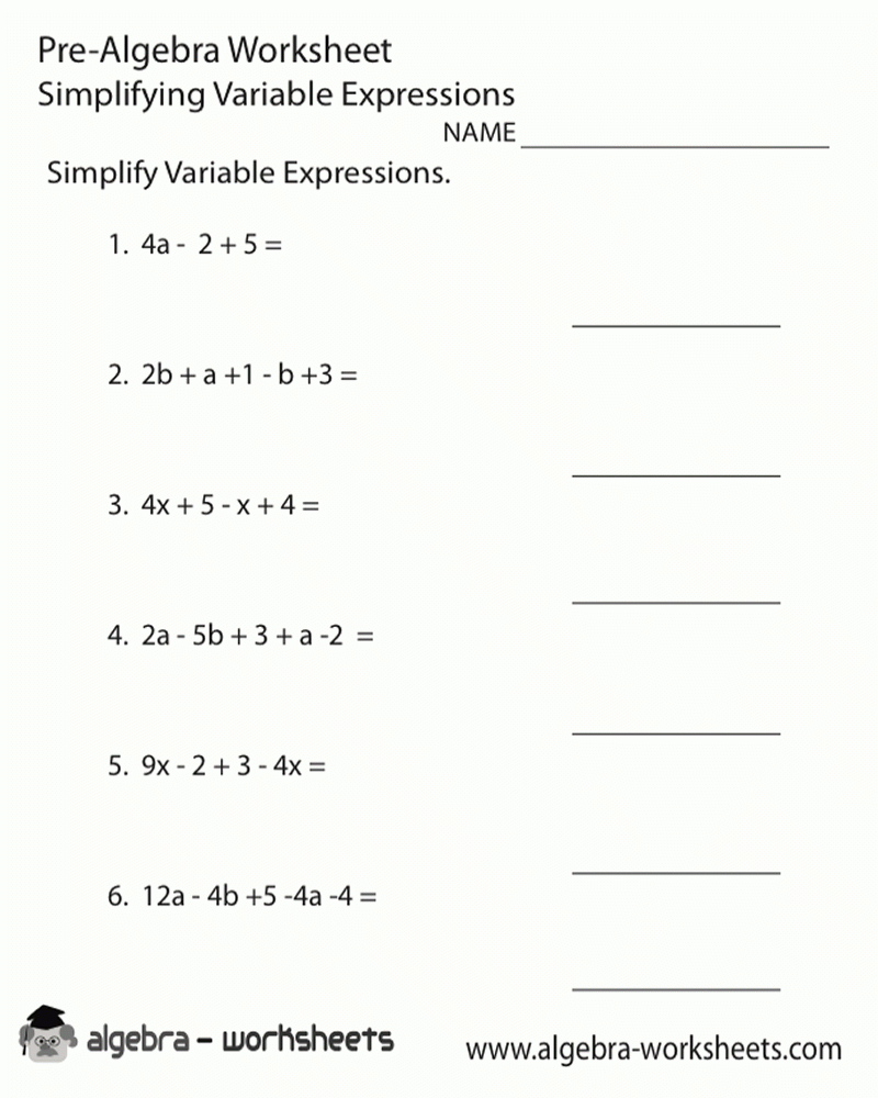 Free Printable 8th Grade Math Worksheets With Answers Math Worksheets 