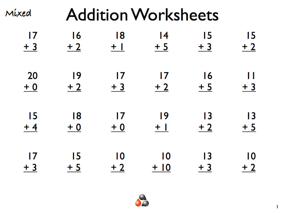 Free Printable Addition Worksheets For Grade 1 Printable Word Searches