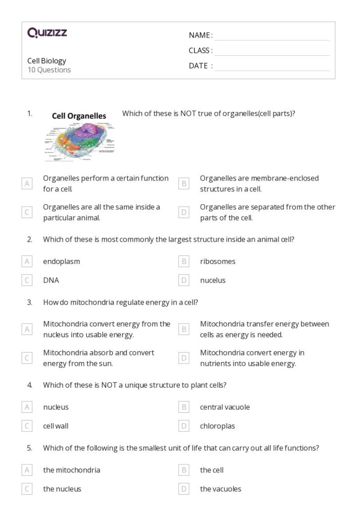 Free Printable Biology Worksheet Download Free Printable Biology 