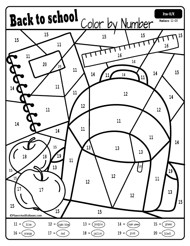 Free Printable Color By Number For First Grade Printable Word Searches