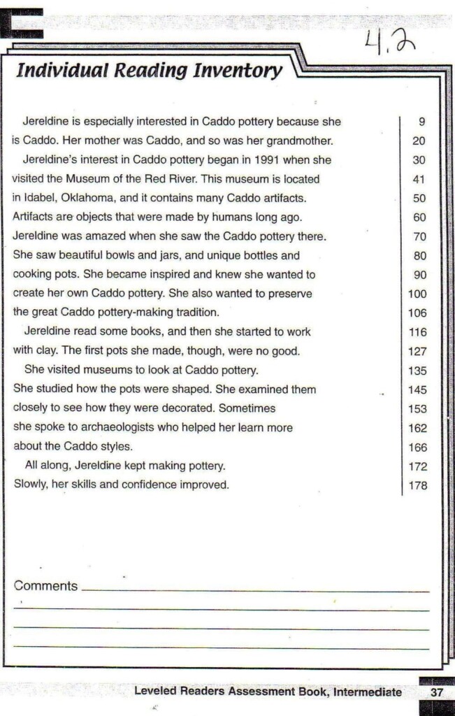 Free Printable First Grade Fluency Passages Free Printable Reading 