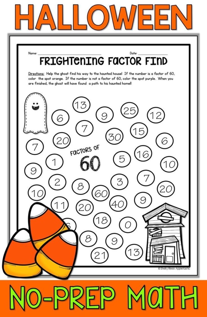 Free Printable Halloween Math Worksheets
