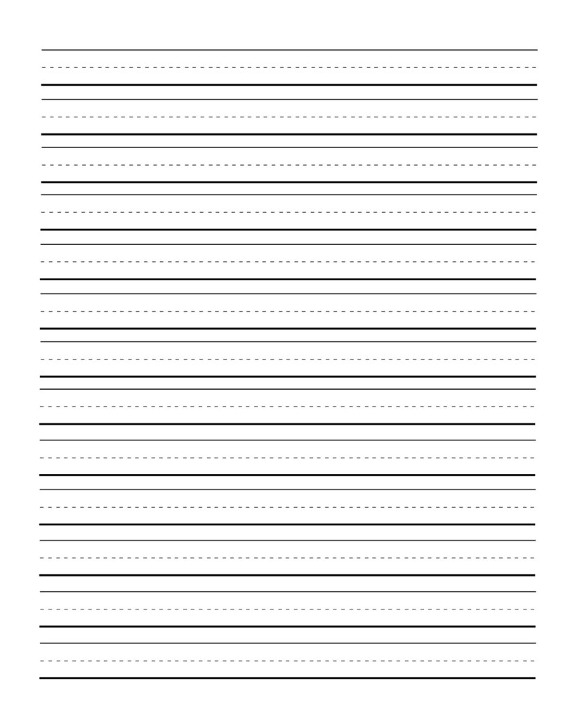 Free Printable Handwriting Paper For First Grade Newfreeprintable Net 