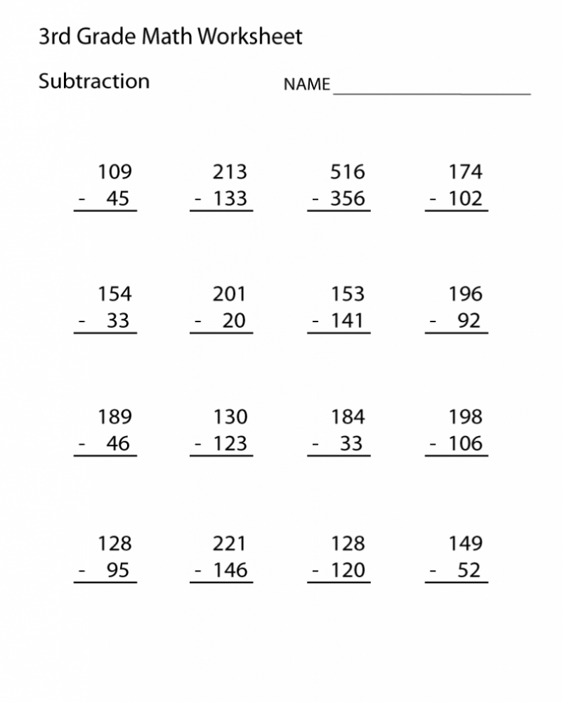 Free Printable Math 3rd Grade Worksheets Math Worksheets Printable