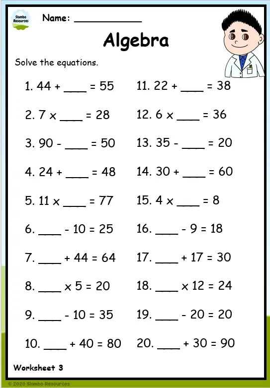 Free Printable Math Sheets Grade 3 Download Free Printable Math Sheets 