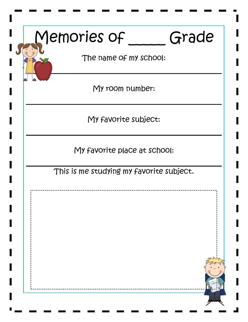 Free Printable Memory Book Template Printable Templates