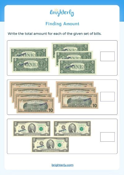Free Printable Money Worksheets For 1st Grade Brighterly