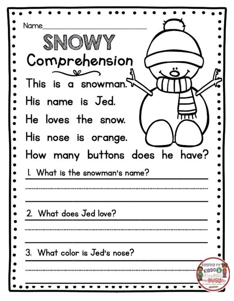 Free Printable Reading Worksheets Printable Worksheets