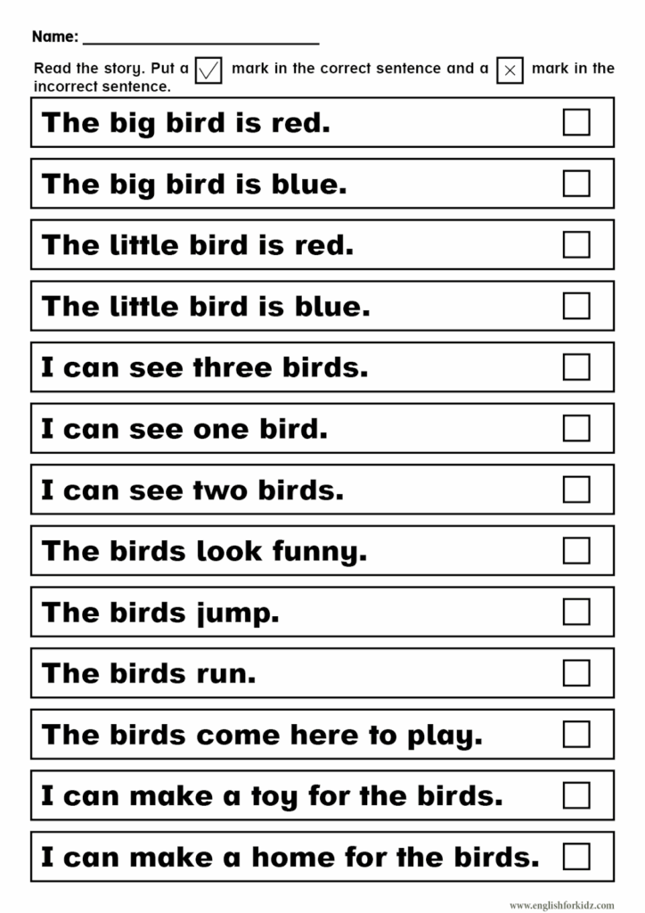 Free Printable Sight Word Reading Passages FREE Printable A Z