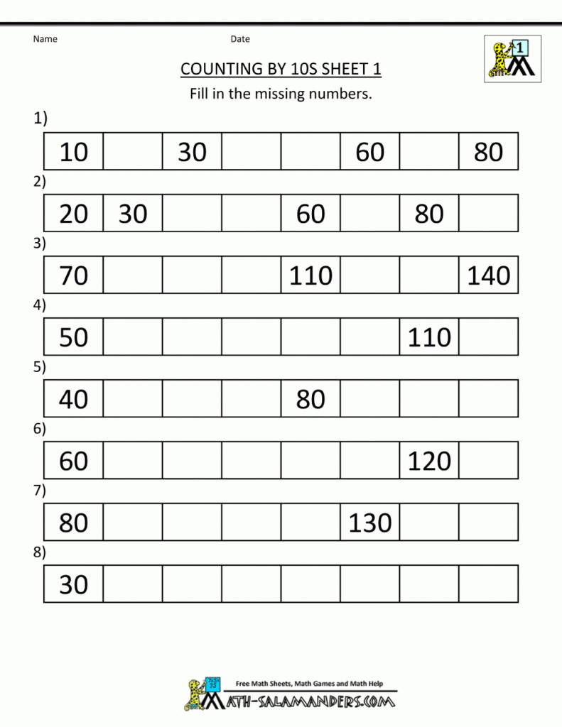 Free Printable Tens And Ones Worksheets For First Grade Lexia 39 s Blog