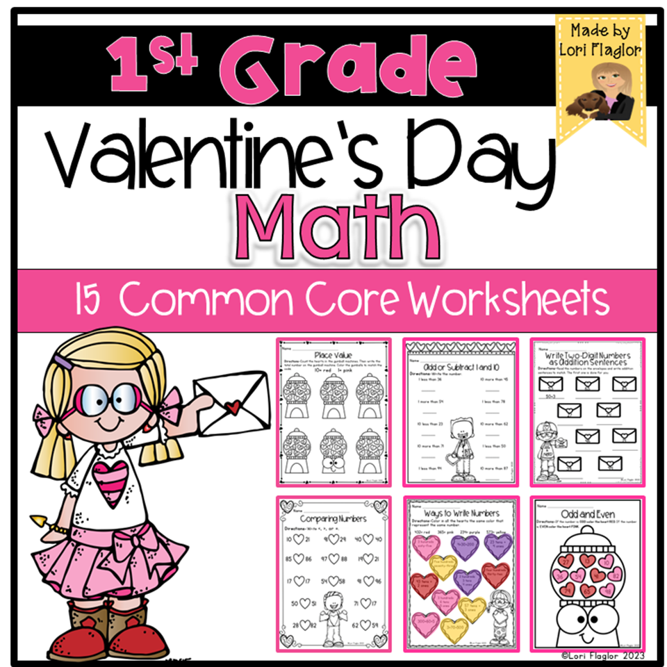 Free Valentine Day Worksheet First Grade Download Free Valentine Day