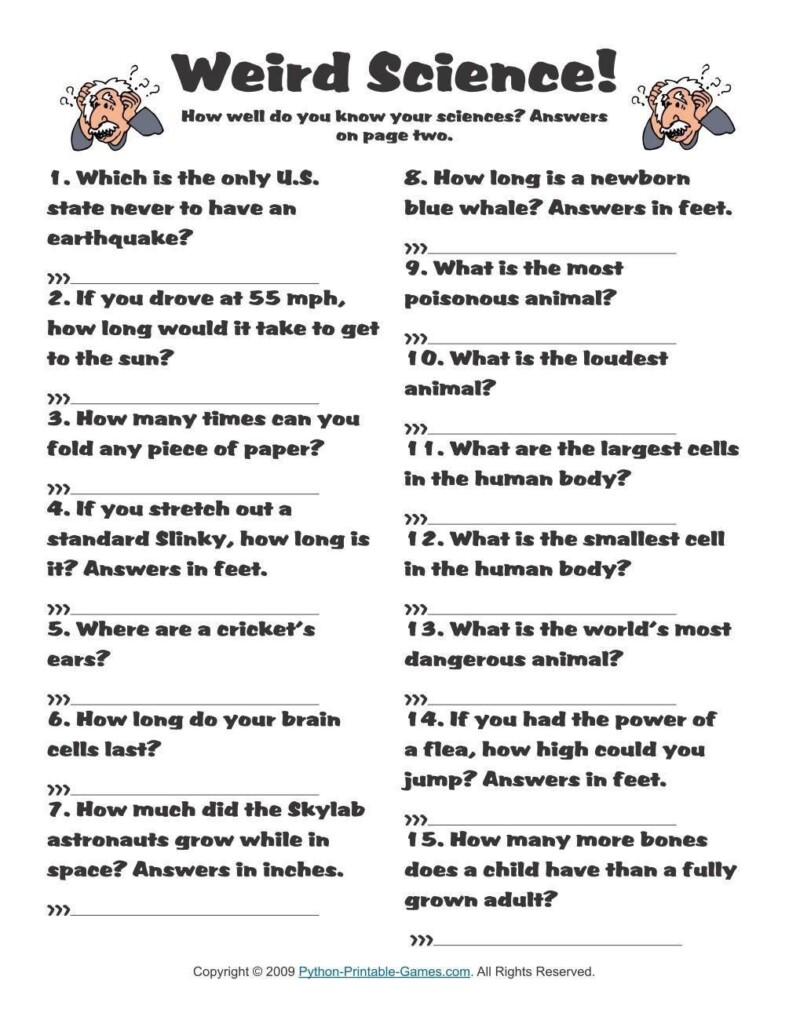 Fun Printable Quiz For Adults AdiPurwanto Trivia Questions And Answer