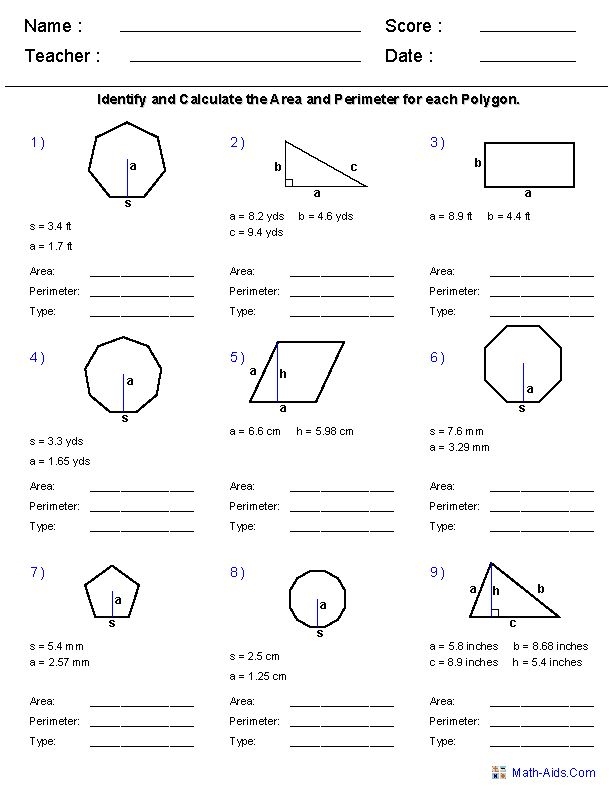 Geometry Worksheets Grade 10 Language Worksheets