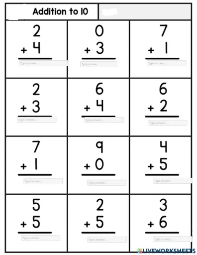 Grade 1 Addition Worksheets Free Printable K5 Learning 