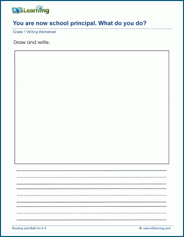 Grade 1 Writing Prompts K5 Learning