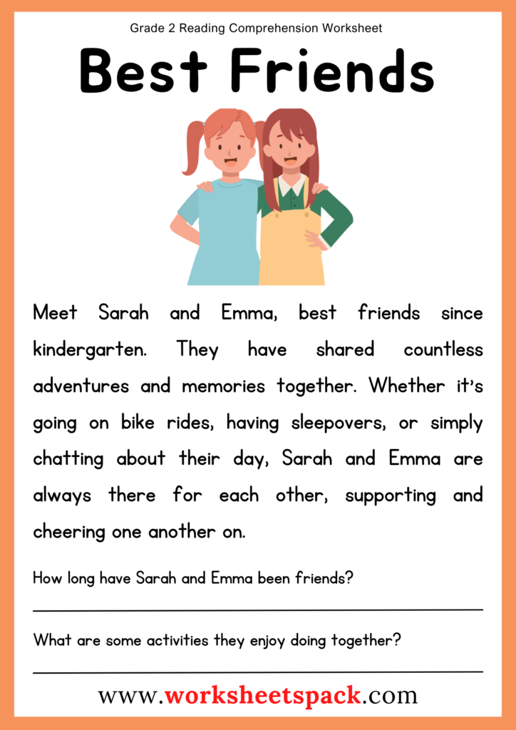 Grade 2 Reading Comprehension Worksheets Worksheetspack