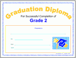 Grade 2 School Printable Second Grade Diploma