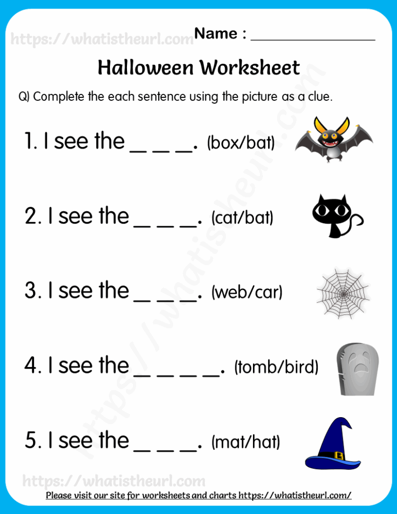 Halloween worksheets for grade 1 2 Your Home Teacher