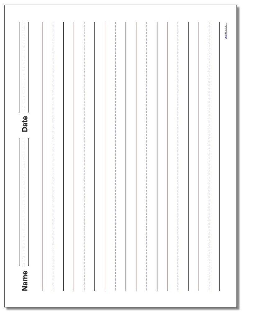 Handwriting Paper Free Printable Handwriting Paper For First Grade 