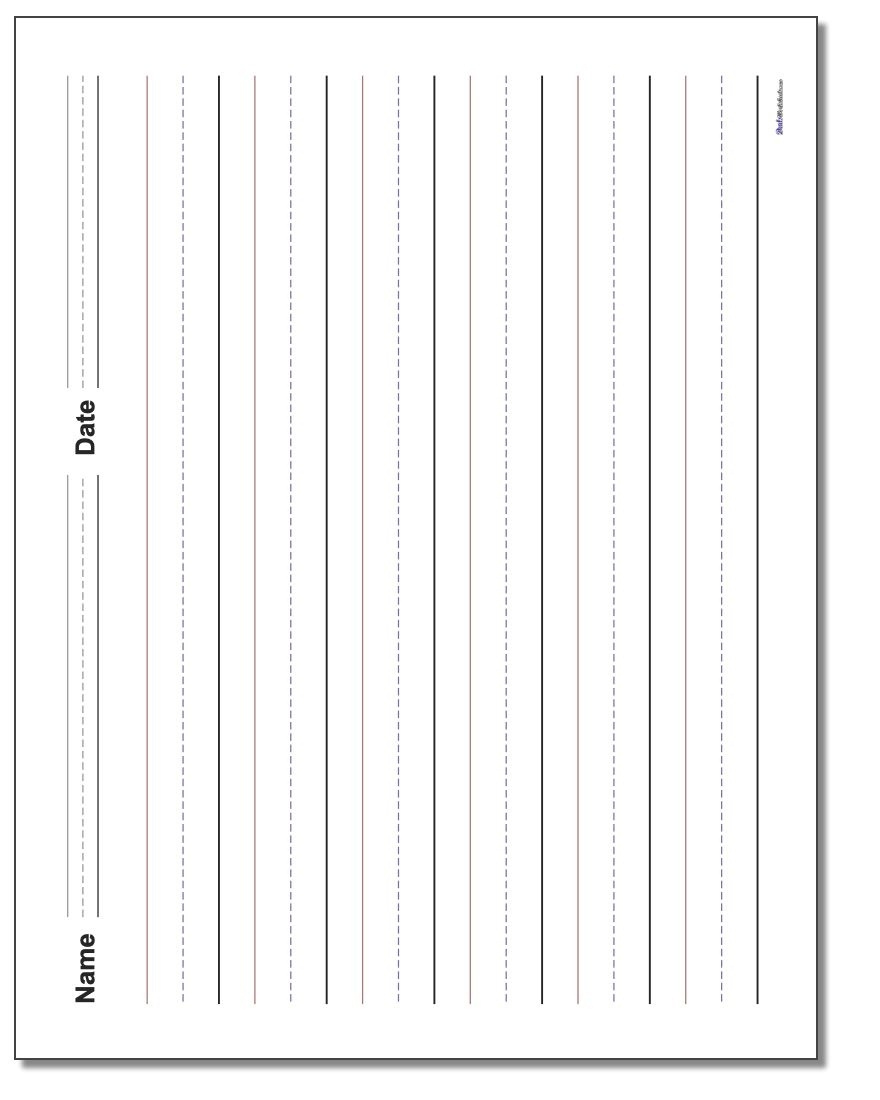 Handwriting Paper Free Printable Handwriting Paper For First Grade