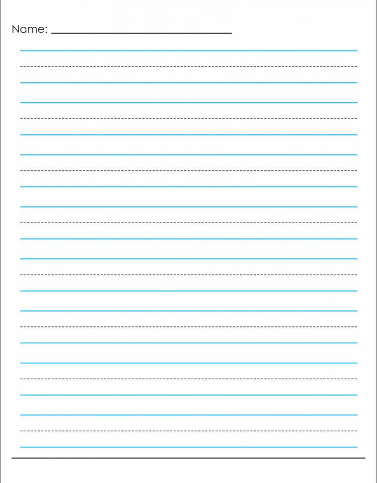 Handwriting Paper Printable Editable All FREE Printables