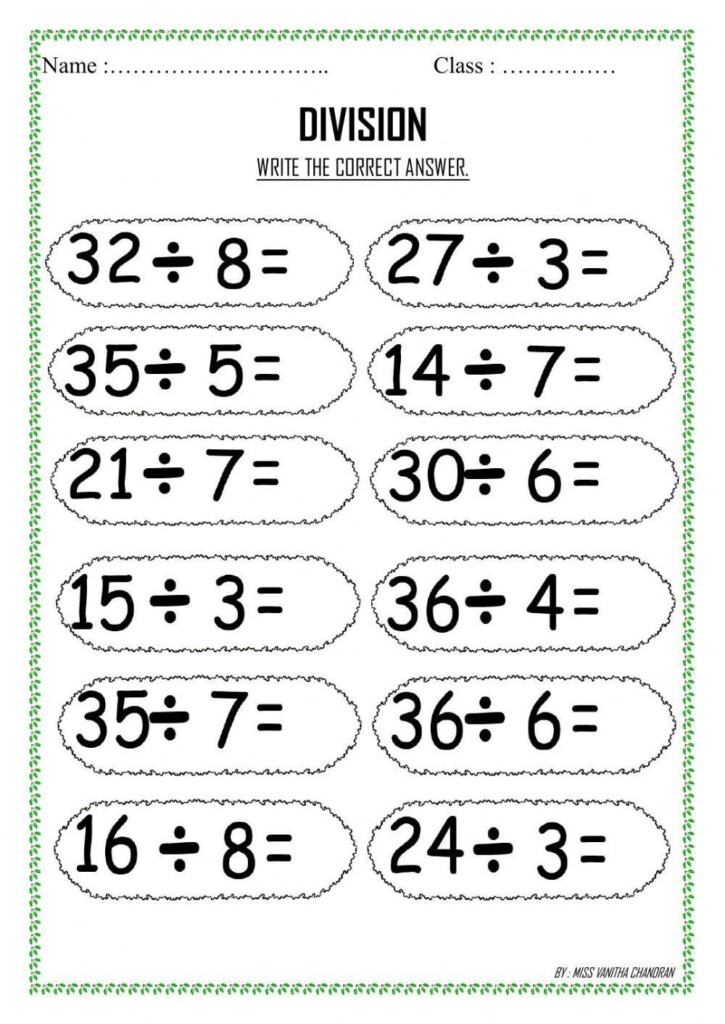 How To Do Division Worksheets Worksheets Library