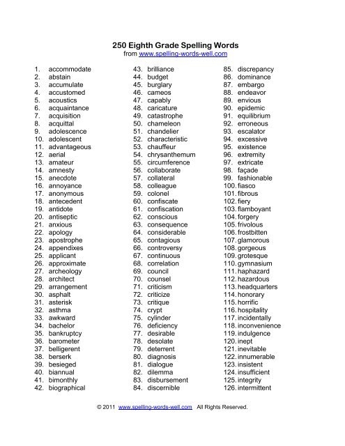 Improve Your Spelling Skills With These 10th Grade Words
