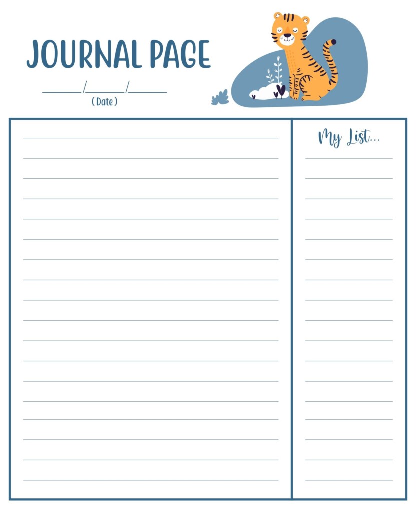Journal Cover Writing Page 14 Free PDF Printables Printablee