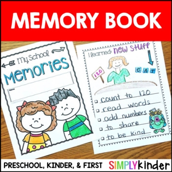 Kindergarten Memory Book First Grade Memory Book Preschool Memory 
