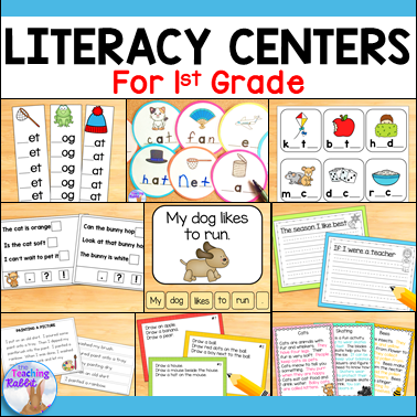 Literacy Centers For First Grade The Teaching Rabbit