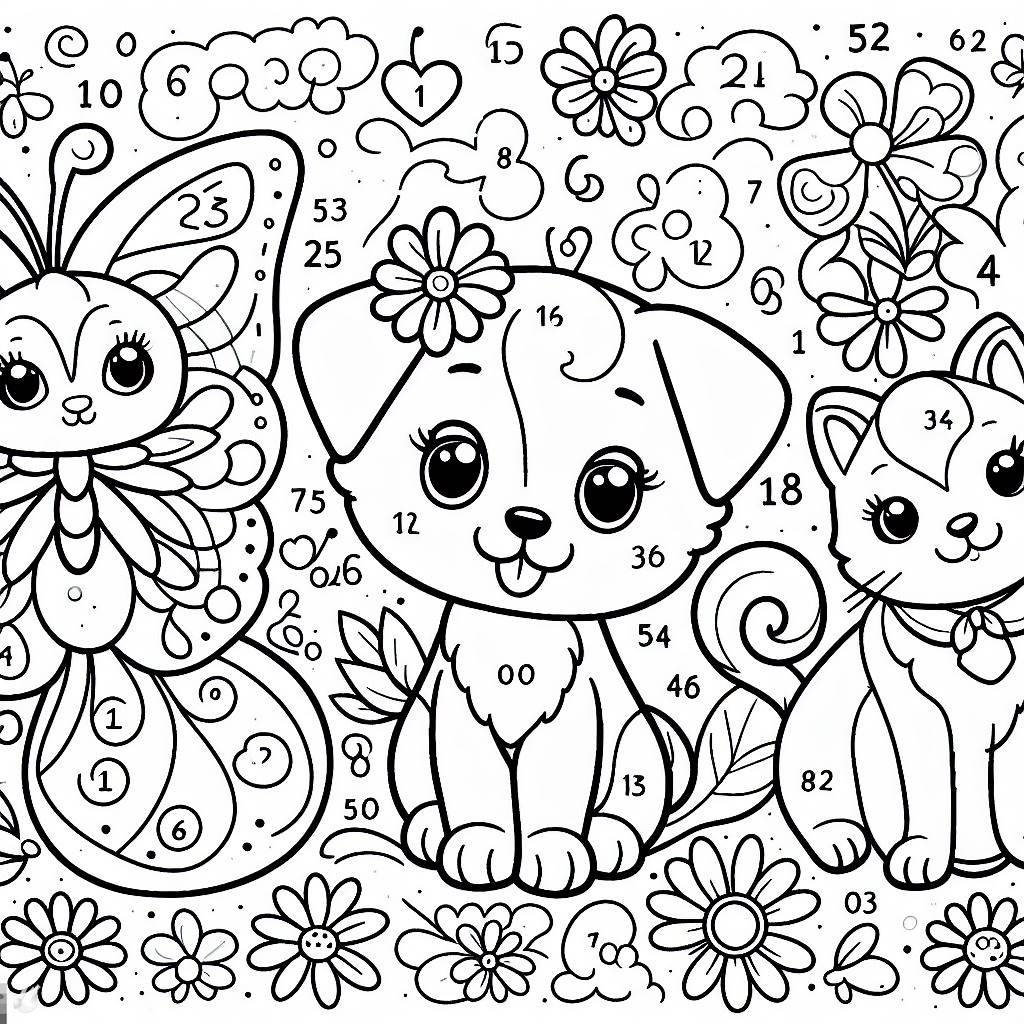 Lovely 1st Grade Color By Number Download Print Now 