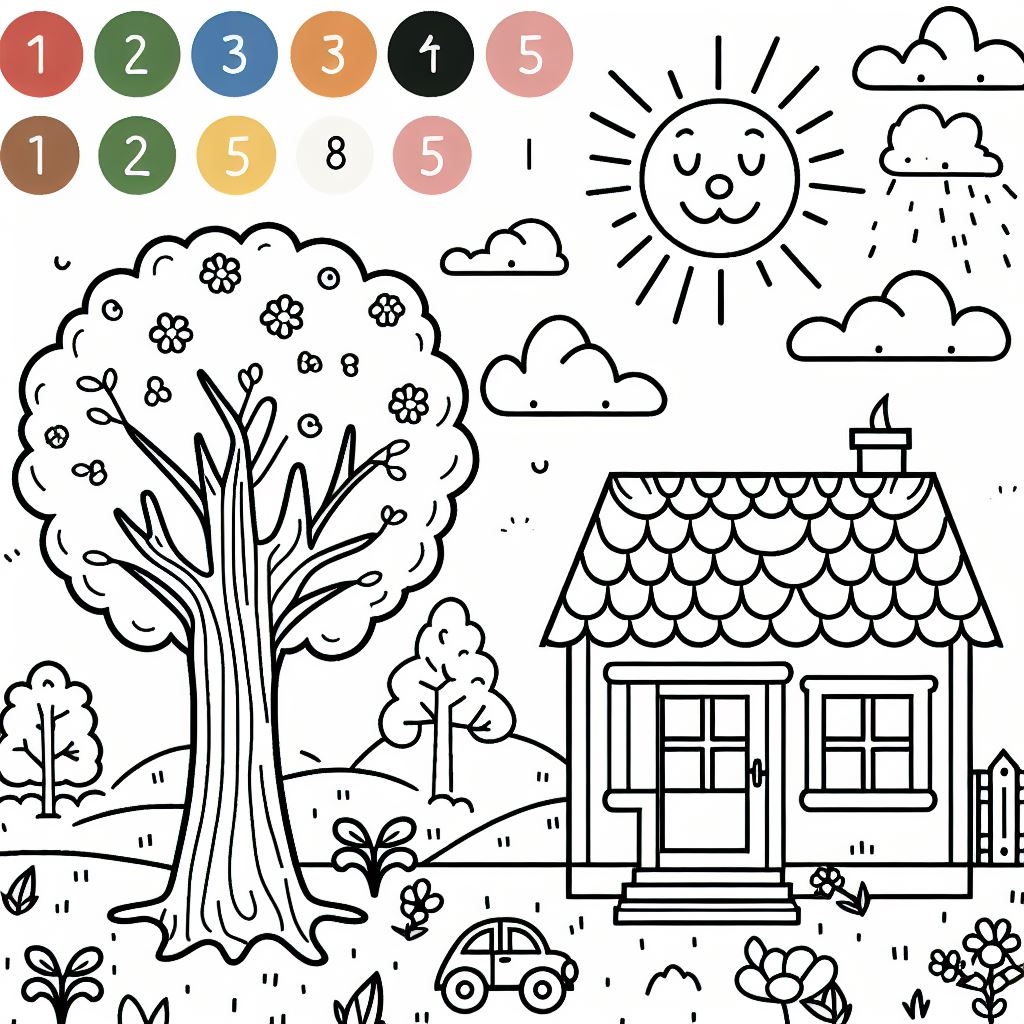 Lovely 1st Grade Color By Number Download Print Now