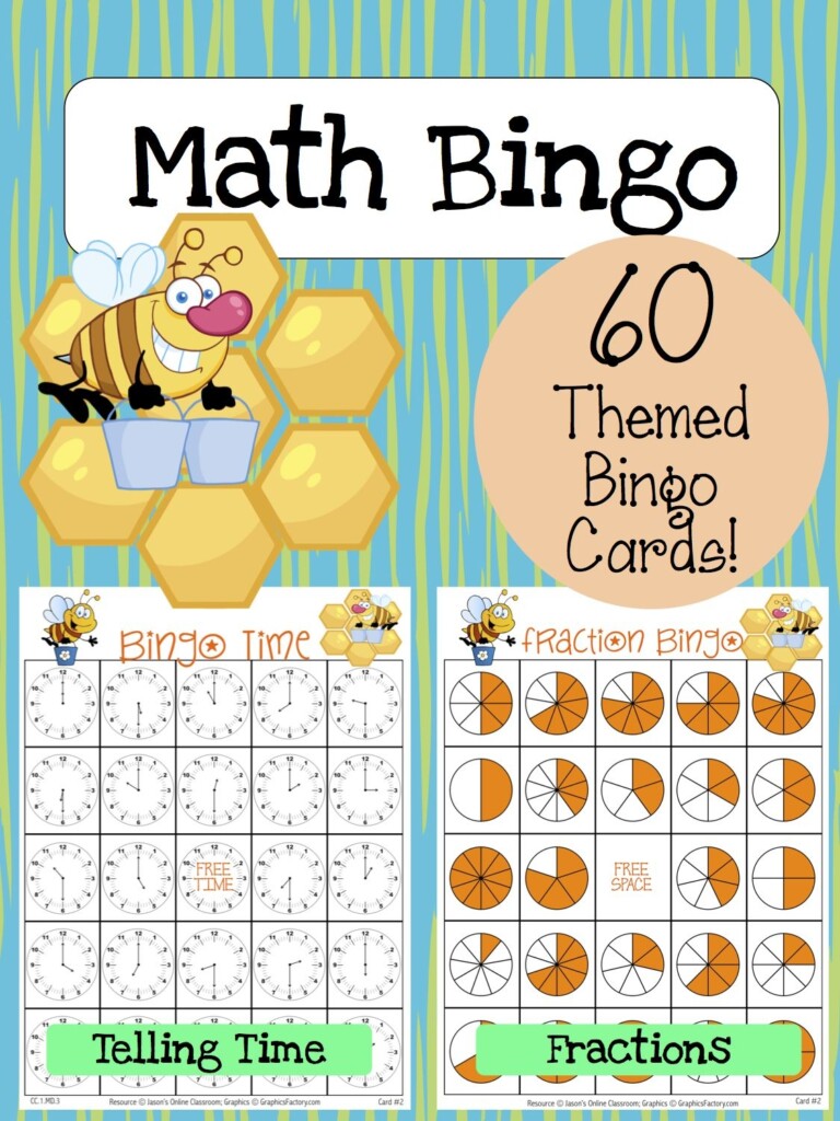 Math Bingo Printable Printable Word Searches
