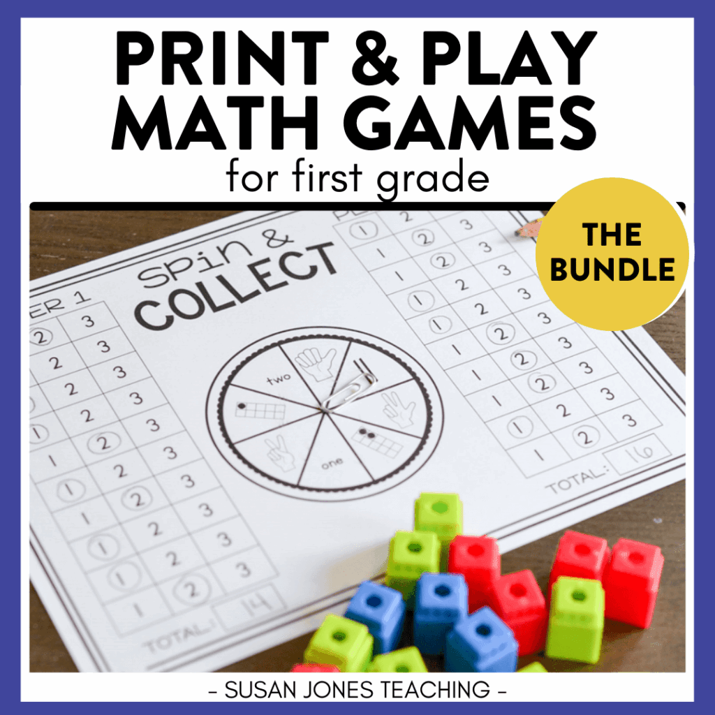 Math Games For 1st Grade Print Play LEARN Susan Jones Teaching