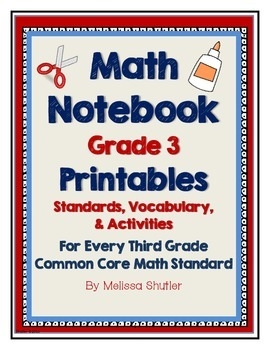 Math Interactive Notebook Printables Grade 3 By Melissa Shutler