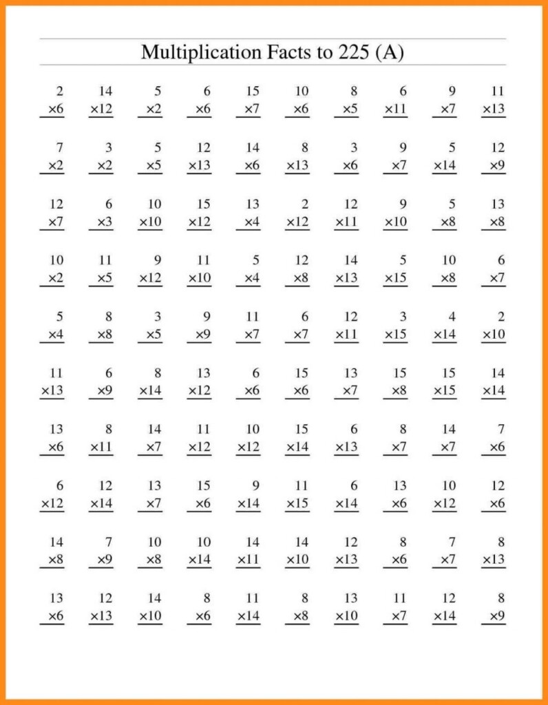 Multiplication Worksheets 5Th Grade Pdf PrintableMultiplication