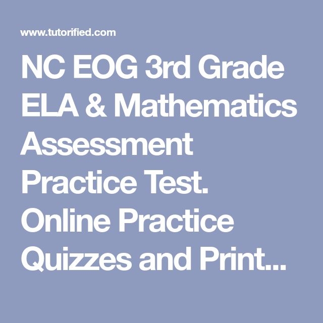 NC EOG 3rd Grade ELA Mathematics Assessment Practice Test Online 