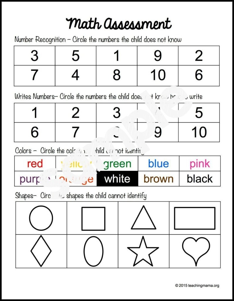 Preschool Assessment Forms Teaching Mama Preschool Assessment Forms 