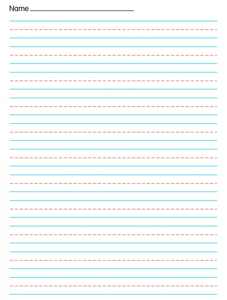 Primary Writing Paper Printable Blank Templates For Young Learners 