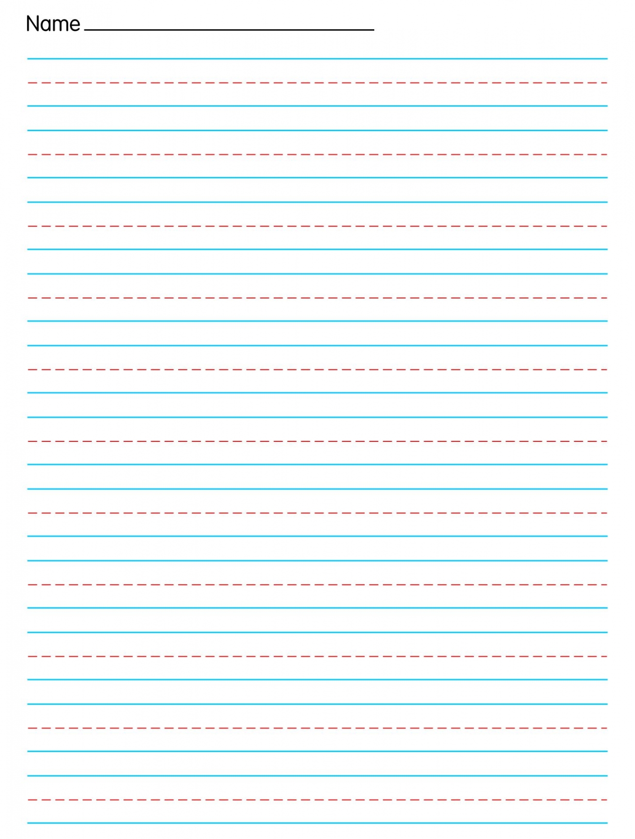 Primary Writing Paper Printable Blank Templates For Young Learners