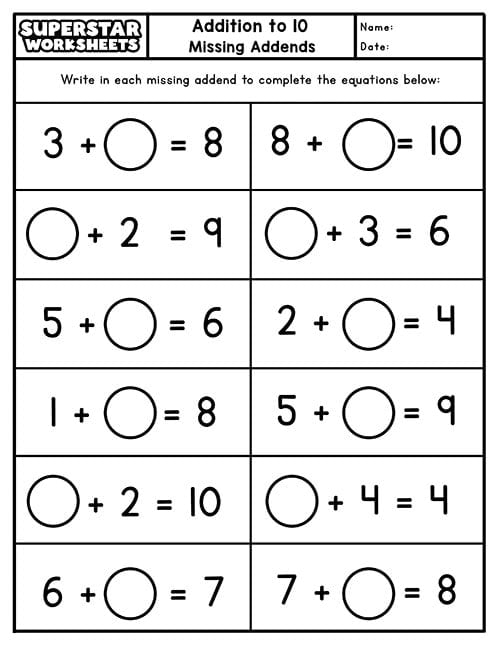 Printable 1st Grade Math Worksheets Fun And Engaging Activities For Kids