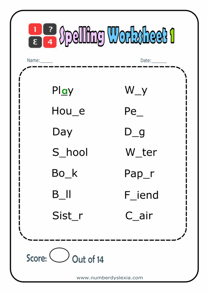 Printable 1St Grade Spelling Words Worksheets Library