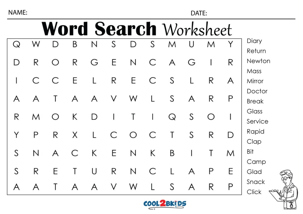 Printable 4th Grade Word Search Word Search Maker