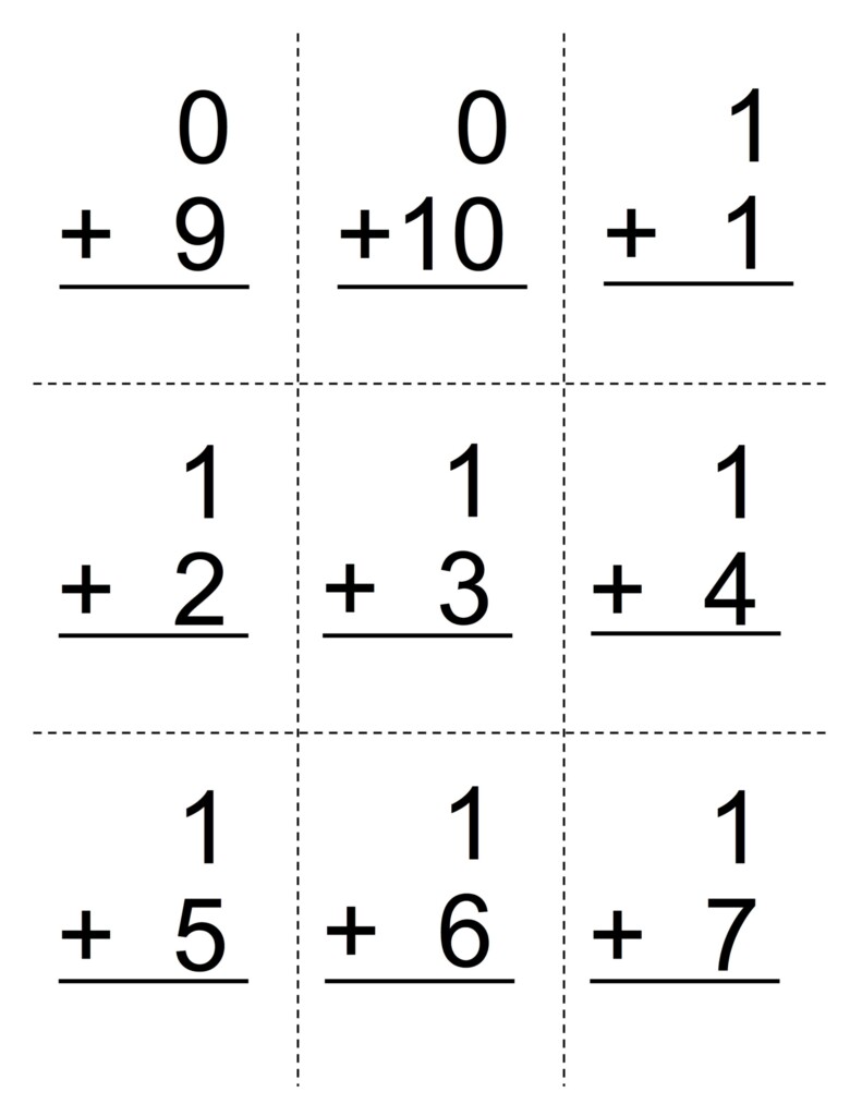 Printable Addition Flashcards Printable Calendars AT A GLANCE